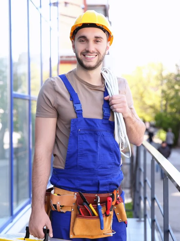 Ein Foto von einem Elektriker